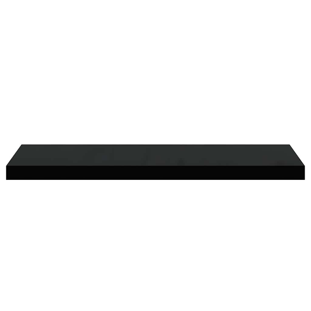 Schweberegal Schwarz 80x23,5x3,8 cm MDF