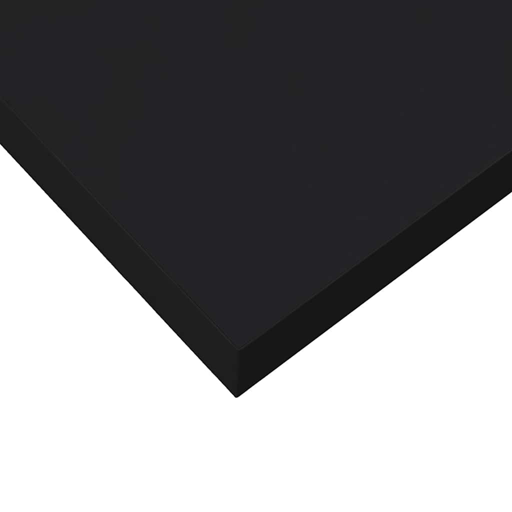 Schweberegal Schwarz 80x23,5x3,8 cm MDF