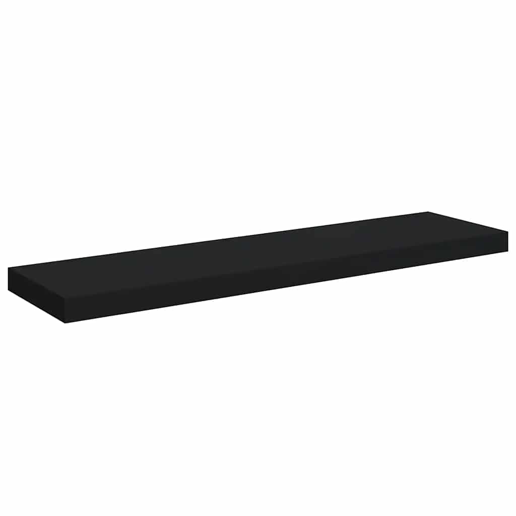 Schweberegal Schwarz 90x23,5x3,8 cm MDF