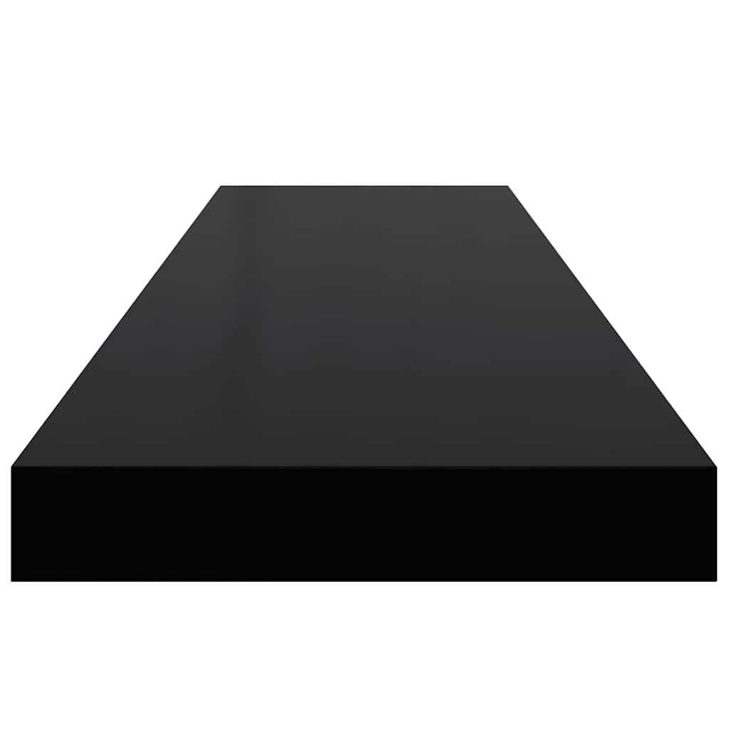 Schweberegal Schwarz 90x23,5x3,8 cm MDF