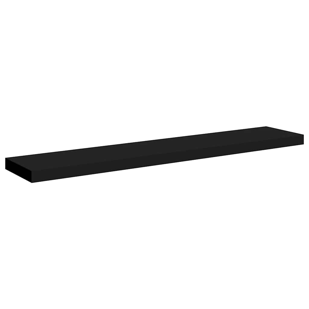 Schweberegal Schwarz 120x23,5x3,8 cm MDF
