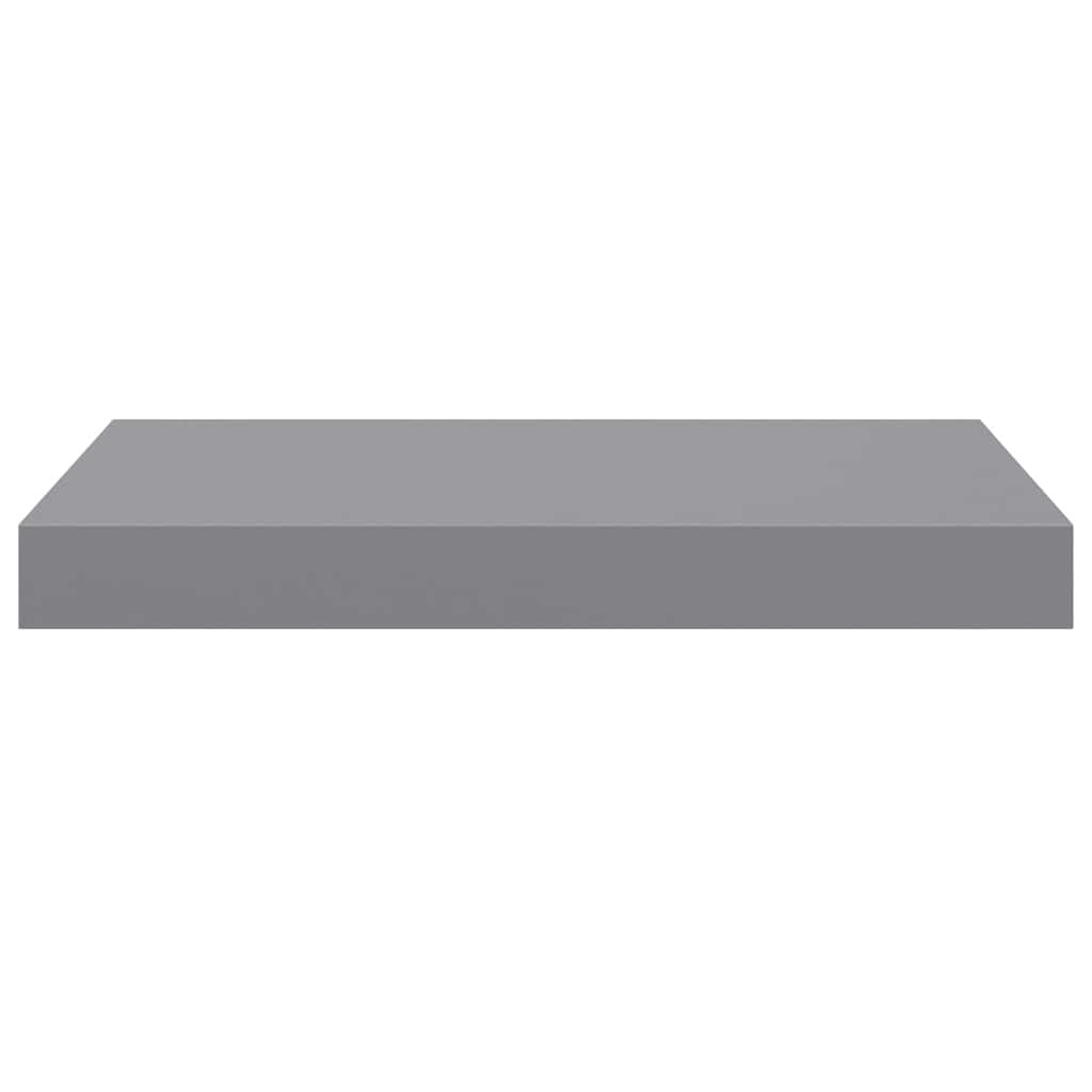 Schwebende Wandregale 2 Stk. Grau 40x23x3,8cm MDF