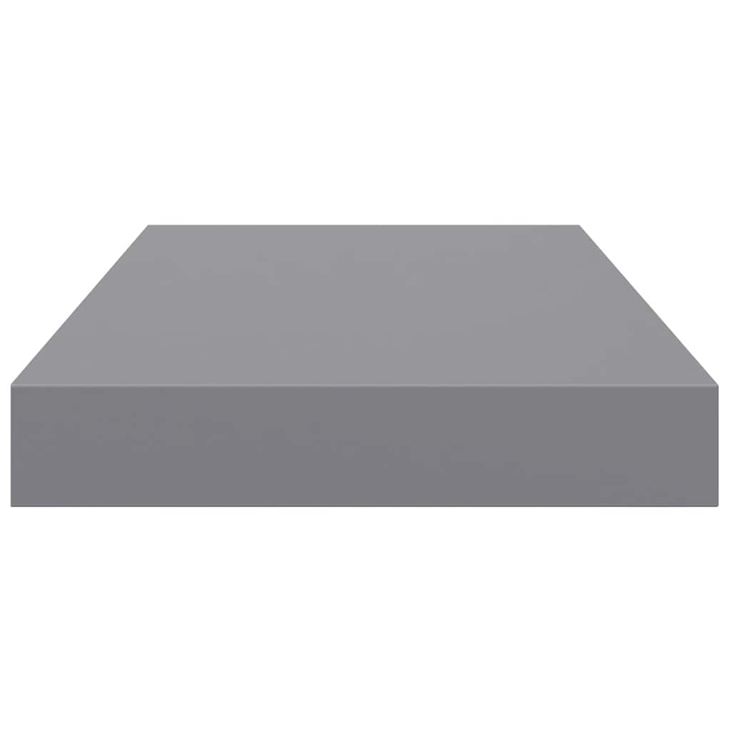 Schwebende Wandregale 2 Stk. Grau 40x23x3,8cm MDF