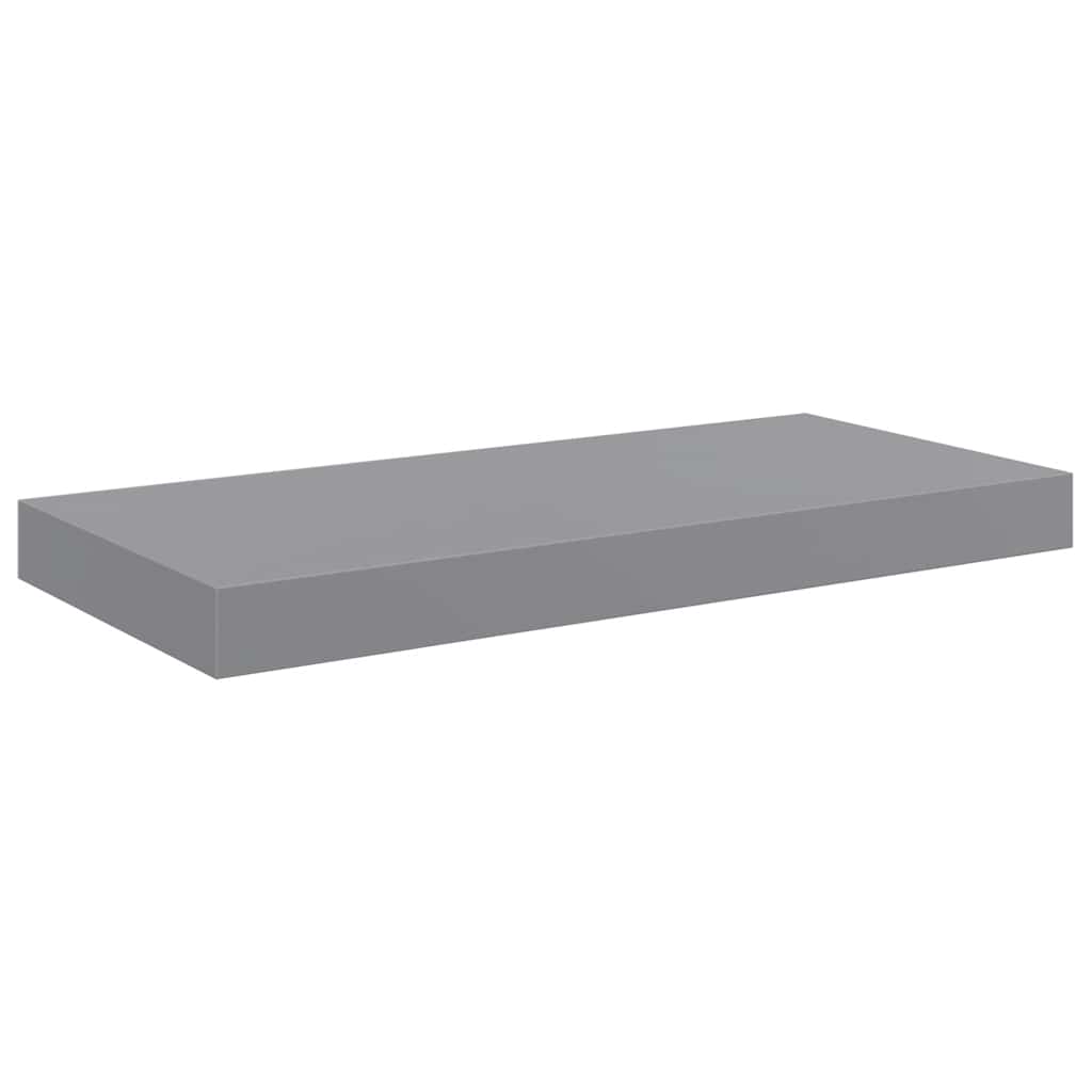 Schweberegal Grau 50x23x3,8 cm MDF