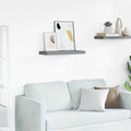 Schweberegal Grau 60x23,5x3,8 cm MDF