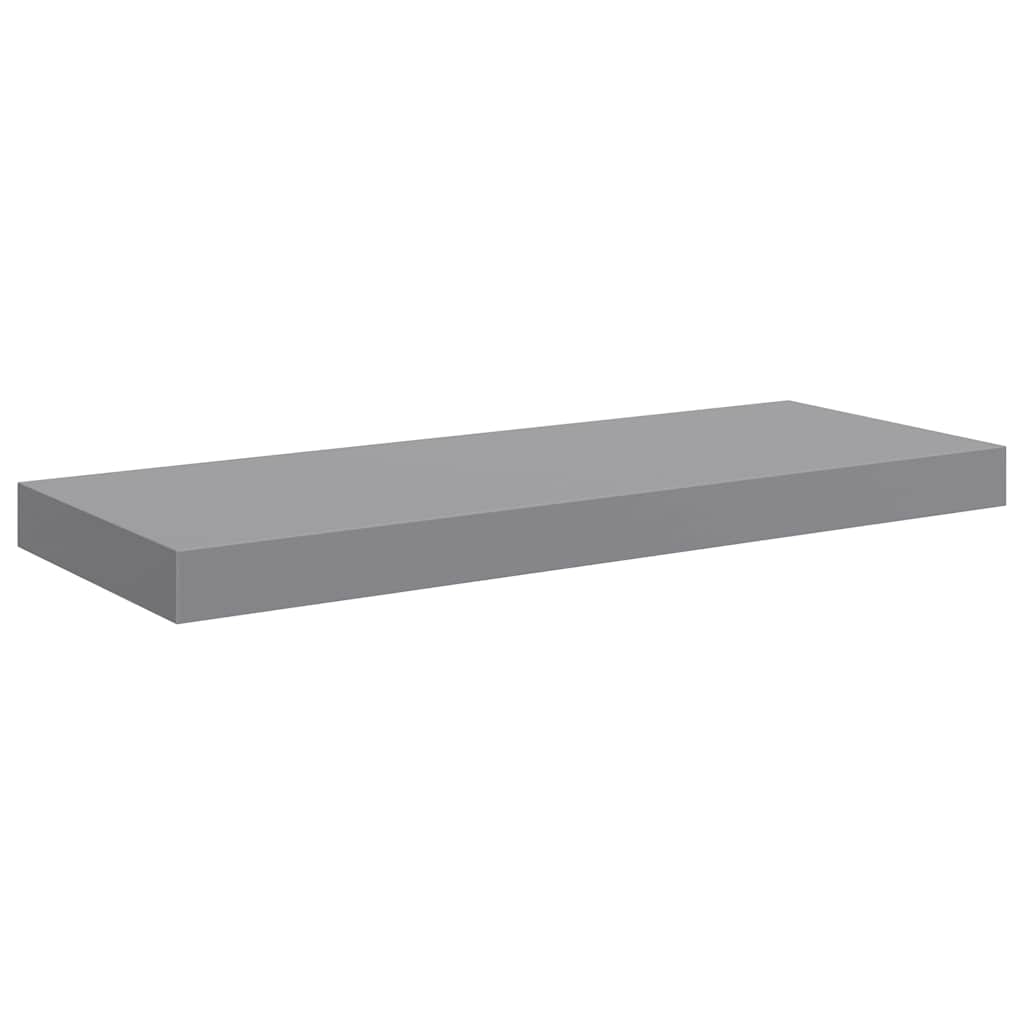 Schweberegale 4 Stk. Grau 60x23,5x3,8cm MDF