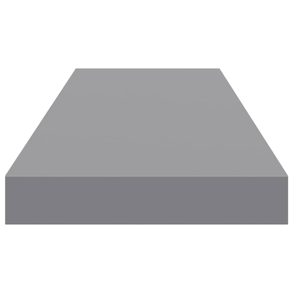 Schweberegal Grau 80x23,5x3,8 cm MDF