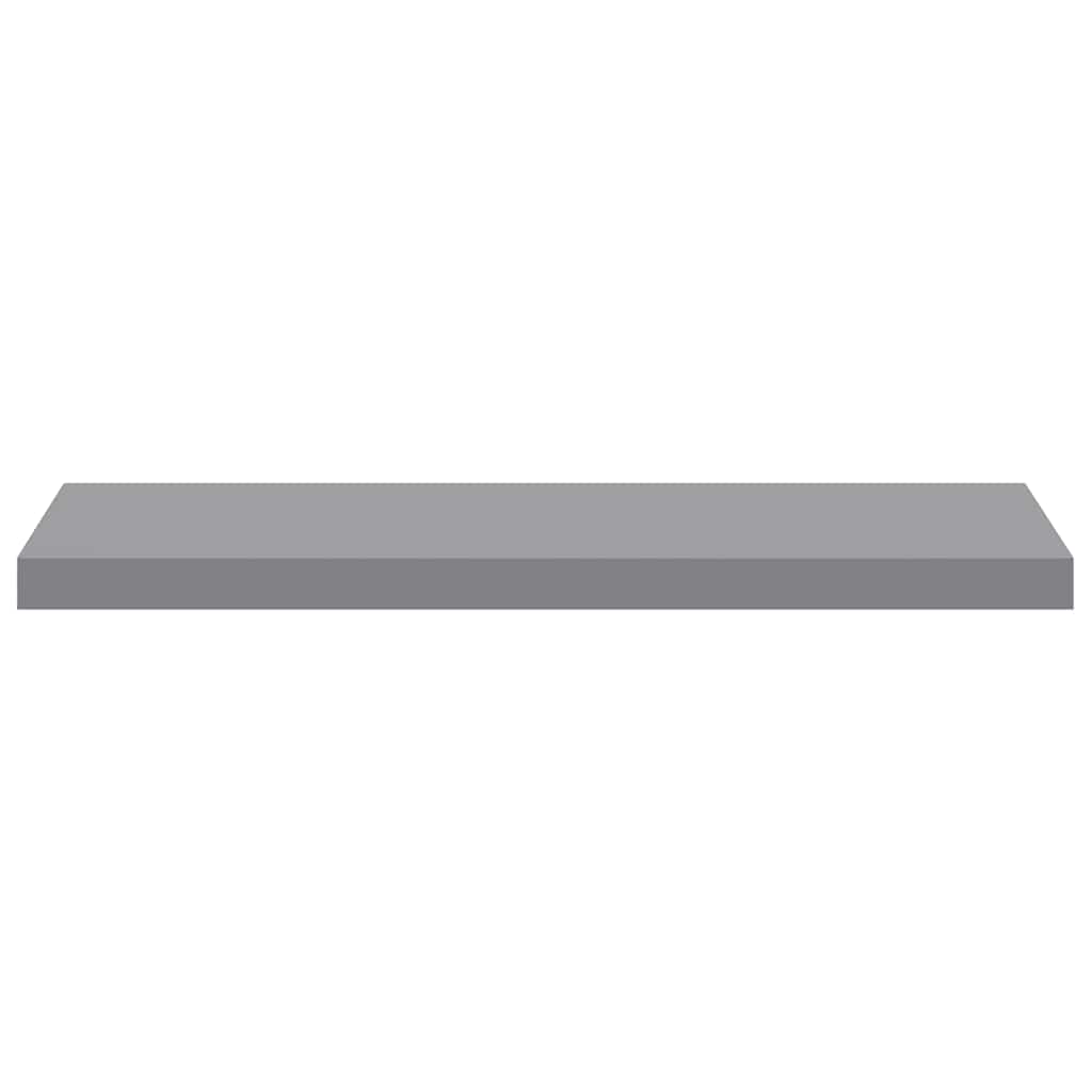 Schweberegale 2 Stk. Grau 80x23,5x3,8 cm MDF