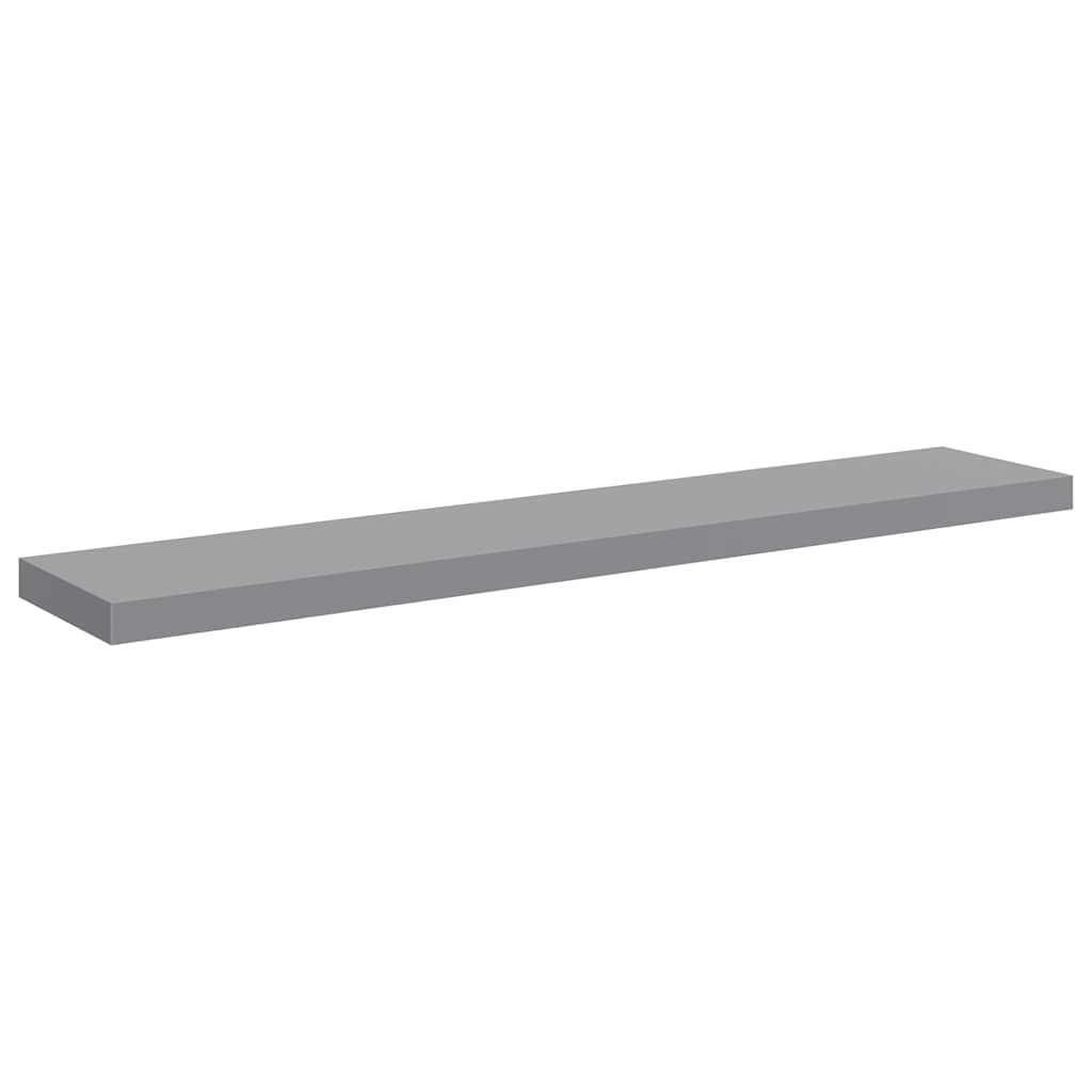 Schwebende Wandregale 4 Stk. Grau 120x23,5x3,8 cm MDF