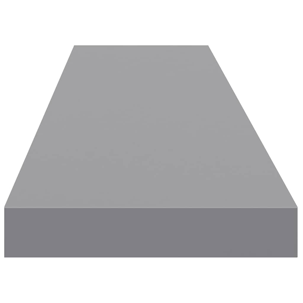 Schwebende Wandregale 4 Stk. Grau 120x23,5x3,8 cm MDF