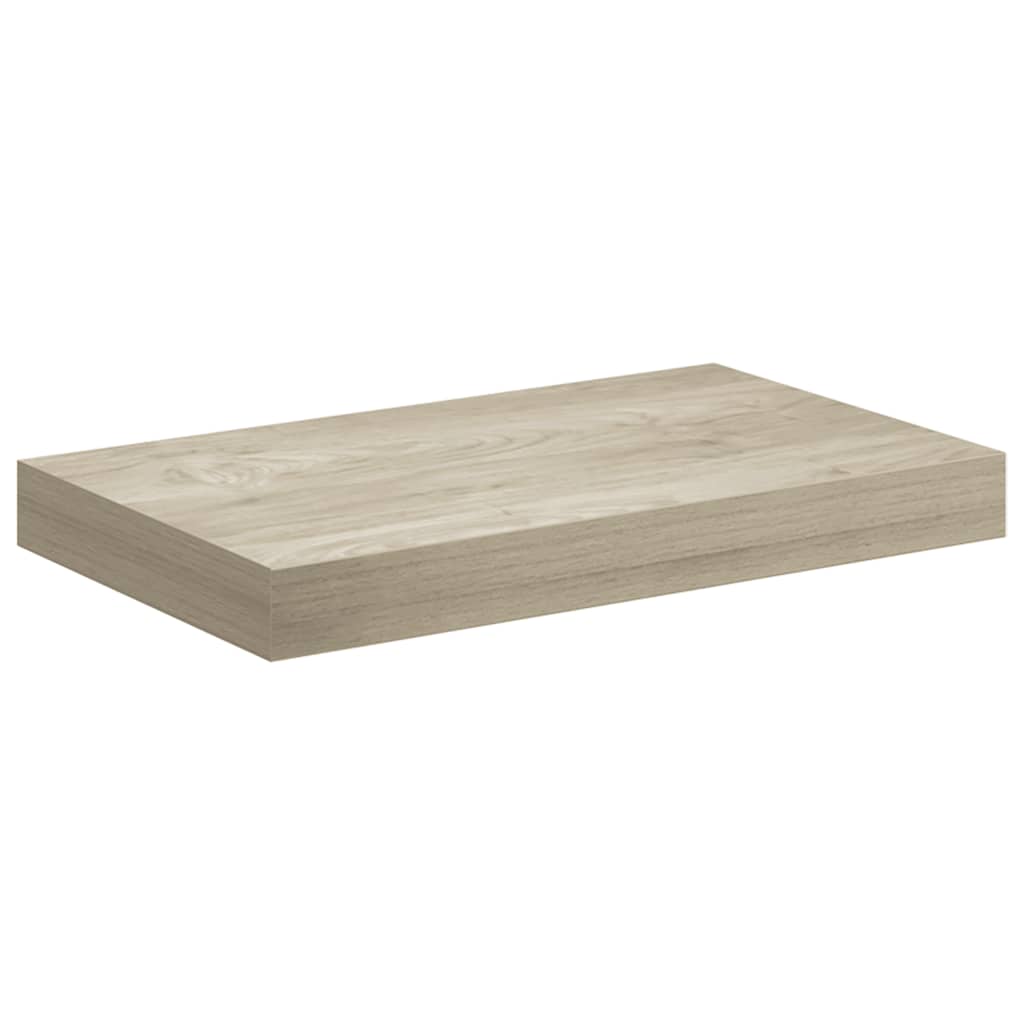 Schwebende Wandregale 2 Stk. Eichefarben 40x23x3,8cm MDF