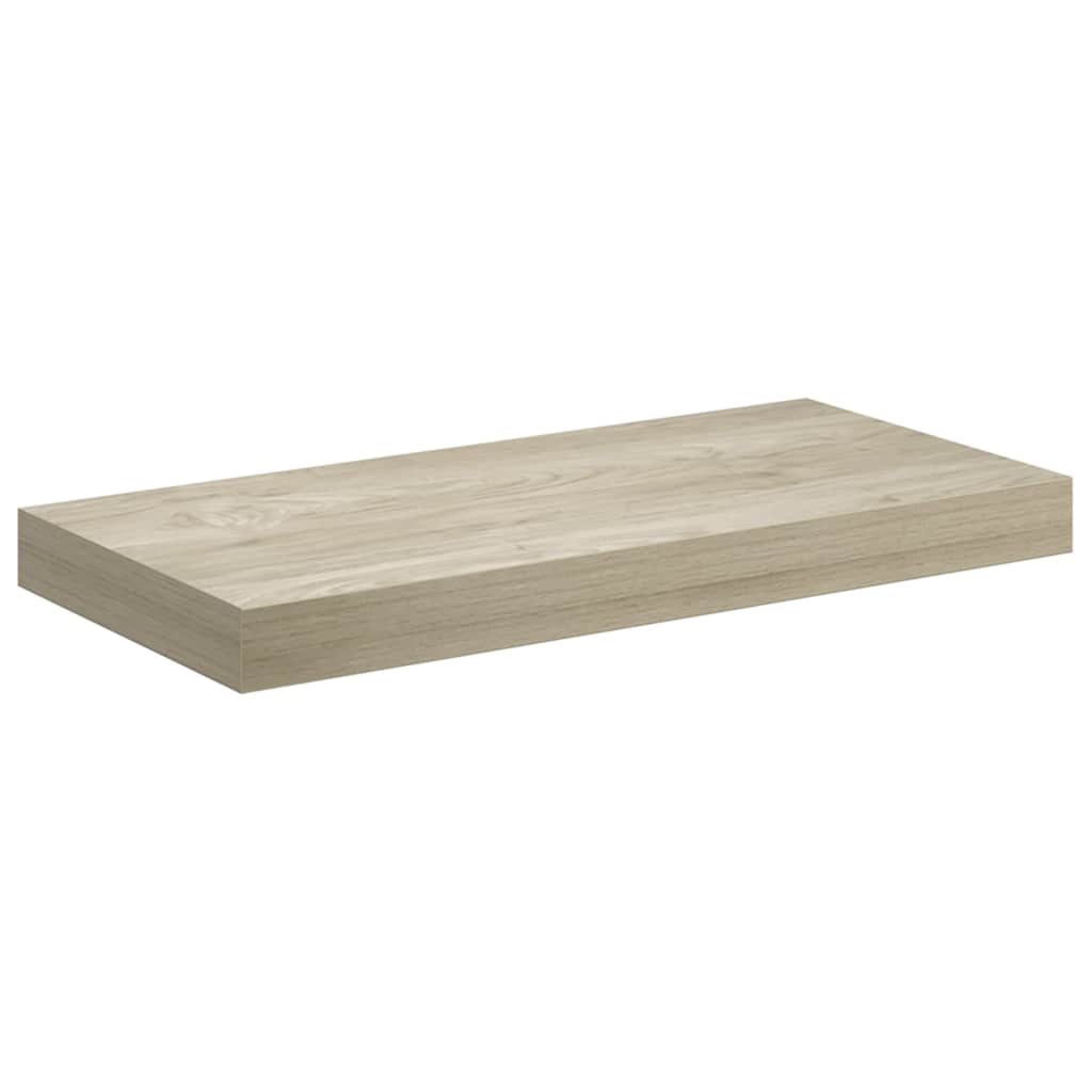 Schwebende Wandregale 2 Stk. Eichefarben 50x23x3,8cm MDF