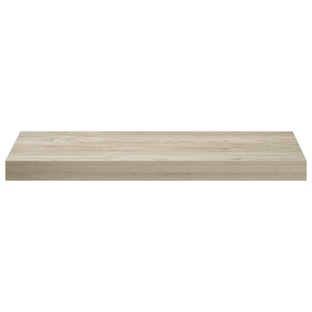 Schwebendes Wandregal Eichefarben 60x23,5x3,8 cm MDF