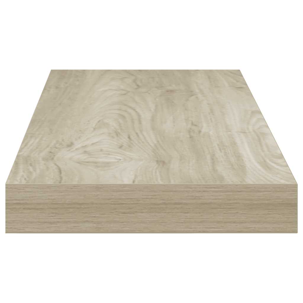 Schwebende Wandregale 2 Stk. Eichefarben 60x23,5x3,8cm MDF