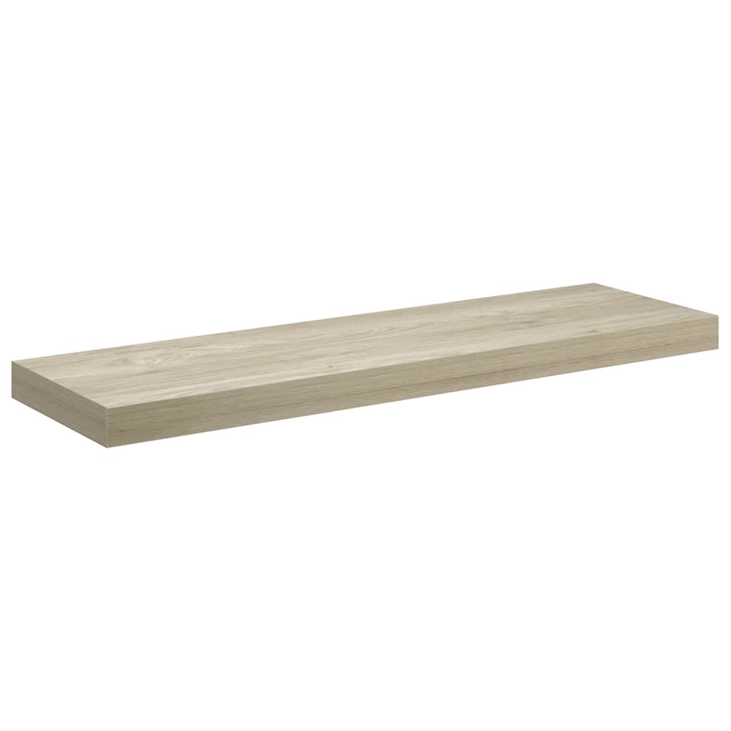 Schweberegale 4 Stk. Eiche-Optik 80x23,5x3,8 cm MDF