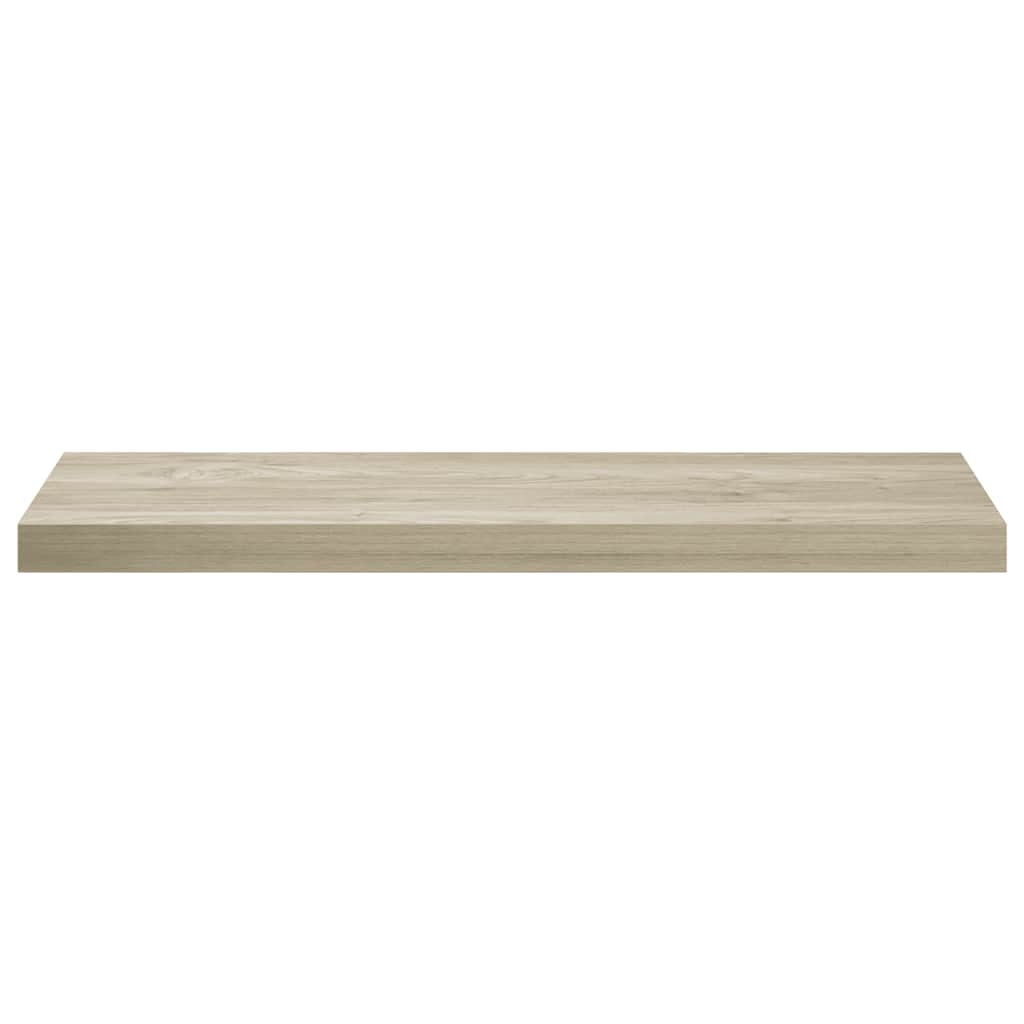 Schweberegale 4 Stk. Eiche-Optik 80x23,5x3,8 cm MDF