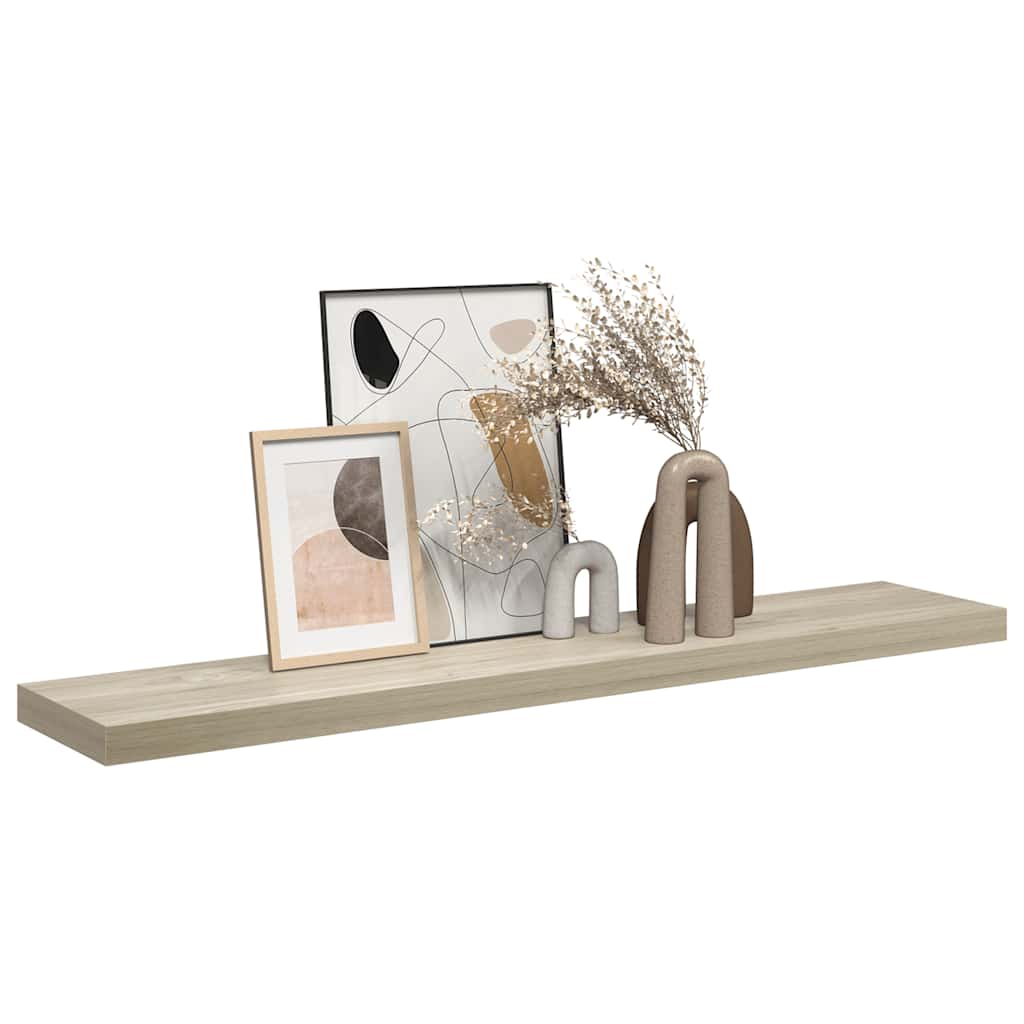 Schweberegal Eichen-Optik 120x23,5x3,8 cm MDF