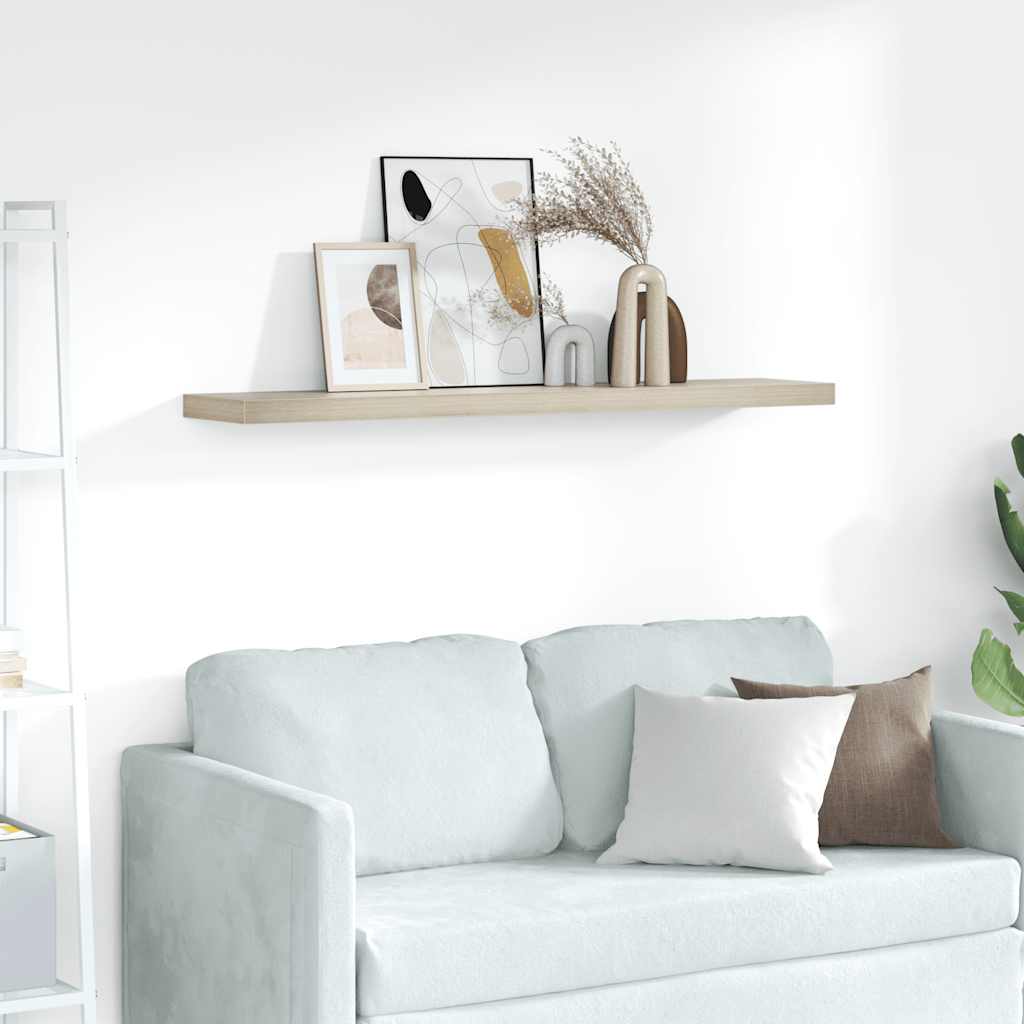 Schweberegal Eichen-Optik 120x23,5x3,8 cm MDF