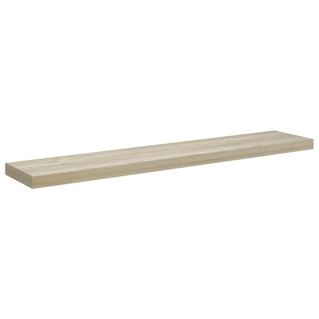 Schwebende Wandregale 2 Stk. Eichefarben 120x23,5x3,8 cm MDF