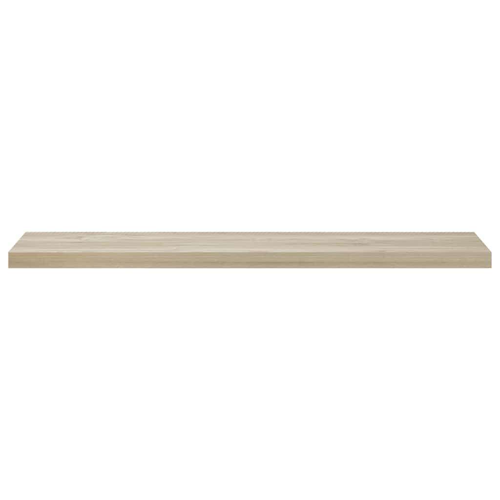 Schwebende Wandregale 2 Stk. Eichefarben 120x23,5x3,8 cm MDF