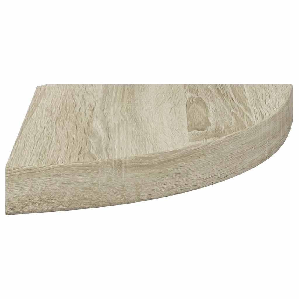 Eck-Schweberegale 4 Stk. Eichen-Optik 25x25x3,8 cm MDF