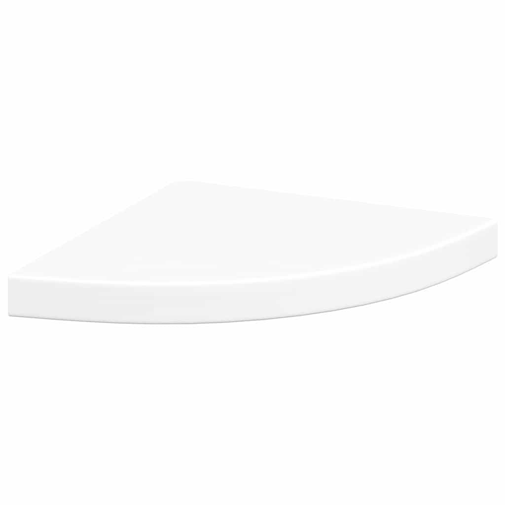 Schwebende Eckregale 2 Stk. Weiß 35x35x3,8 cm MDF