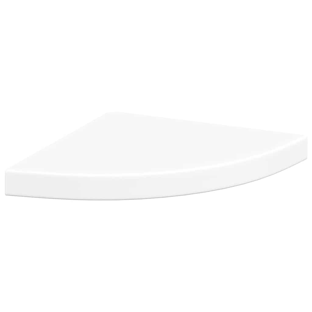 Eck-Schweberegale 4 Stk. Weiß 35x35x3,8 cm MDF