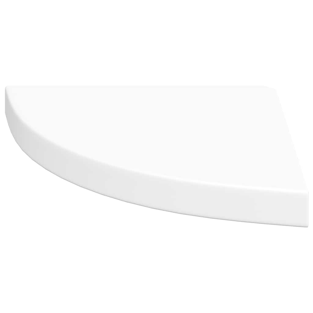 Eck-Schweberegale 4 Stk. Weiß 35x35x3,8 cm MDF