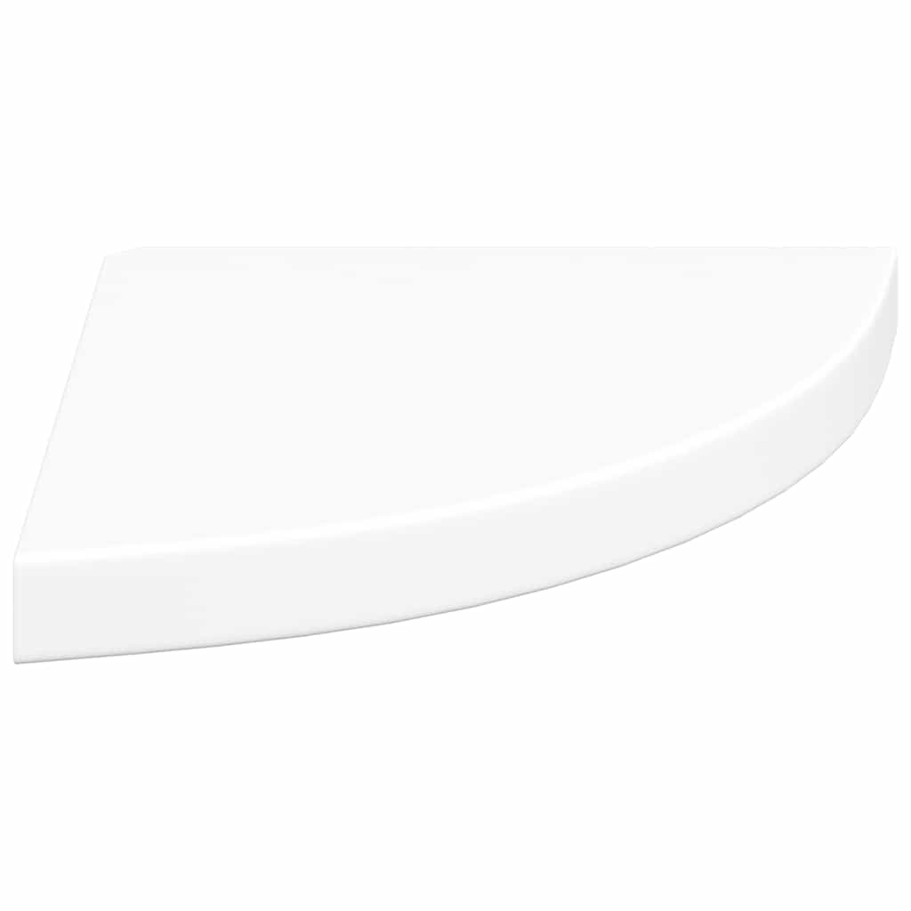 Eck-Schweberegale 4 Stk. Weiß 35x35x3,8 cm MDF