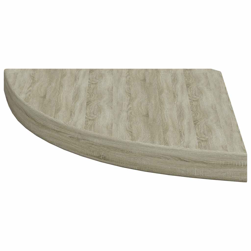 Eck-Schweberegale 2 Stk. Eichen-Optik 35x35x3,8 cm MDF