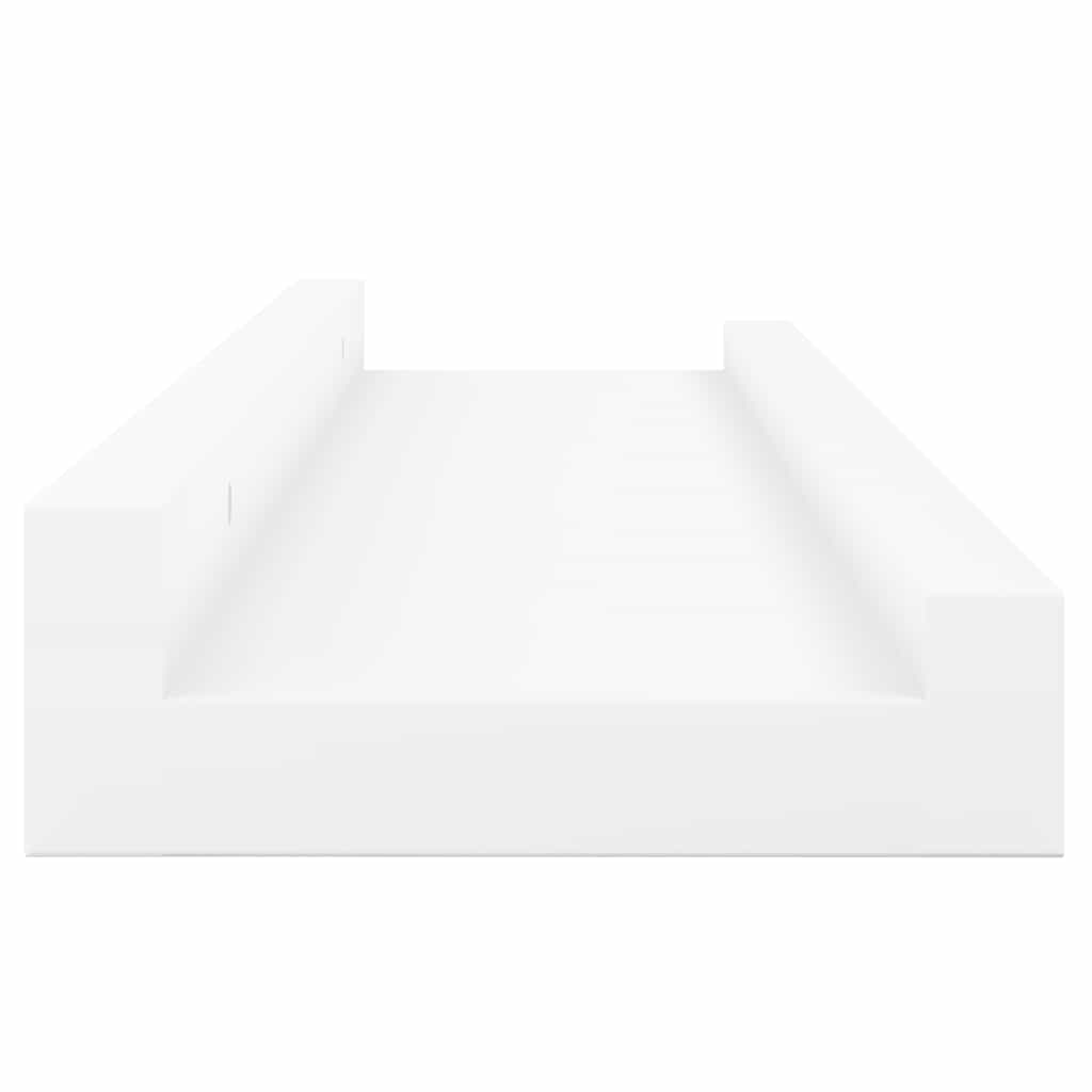 Bilderleisten 2 Stk. Weiß 60x9x3 cm MDF