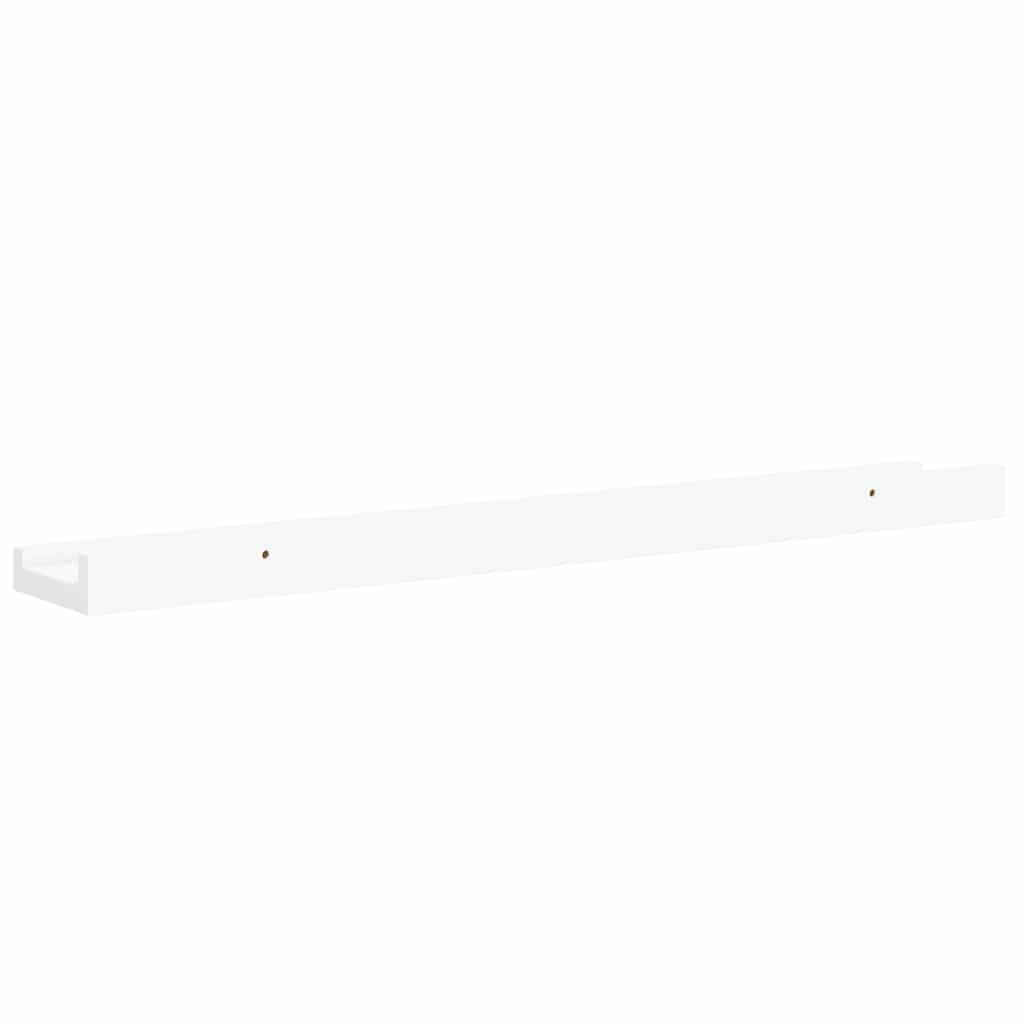 Bilderleisten 2 Stk. Weiß 60x9x3 cm MDF