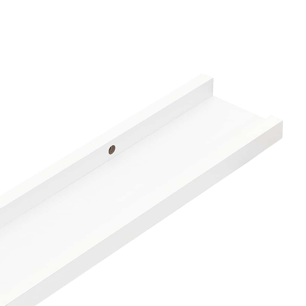 Bilderleisten 2 Stk. Weiß 80x9x3 cm MDF