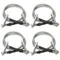 Seile mit Karabiner 4 Stk. Gummi