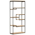 Bücherregal 80x30x180 cm Raues Mangoholz