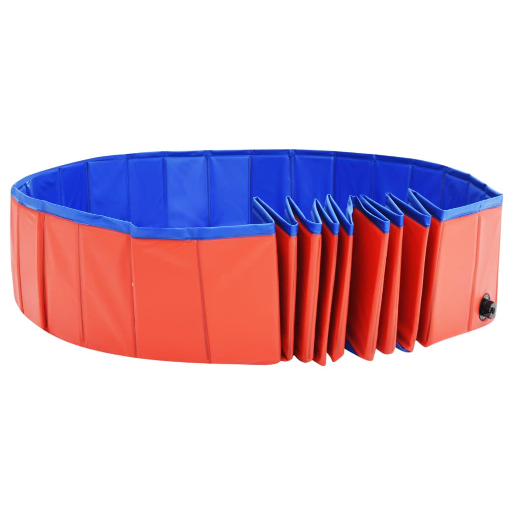 Hundepool Faltbar Rot 200x30 cm PVC