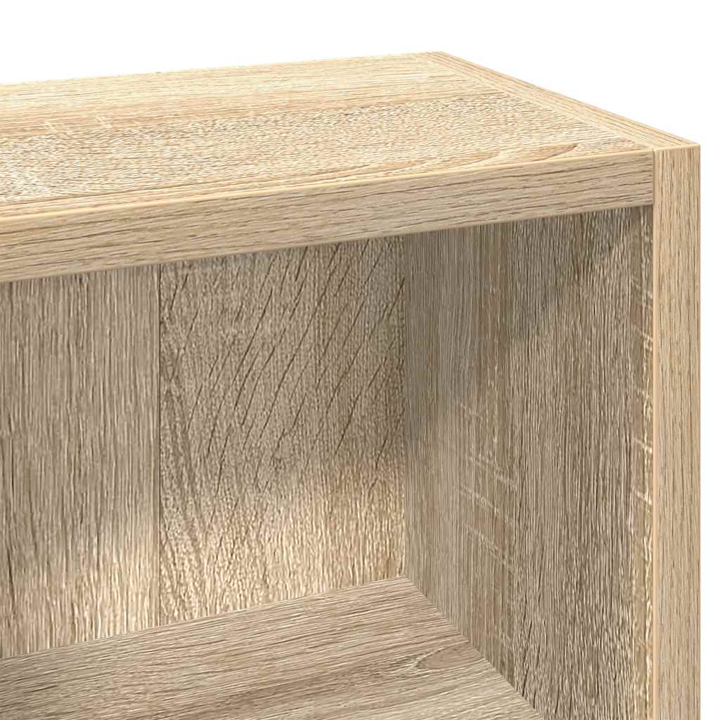 CD-Regale 2 Stk. Sonoma-Eiche 21x16x93,5 cm Holzwerkstoff