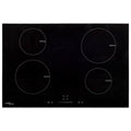 Induktionskochfeld mit 4 Platten Touch Control Glas 77cm 7000 W