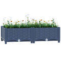 Hochbeet 80x40x23 cm Polypropylen