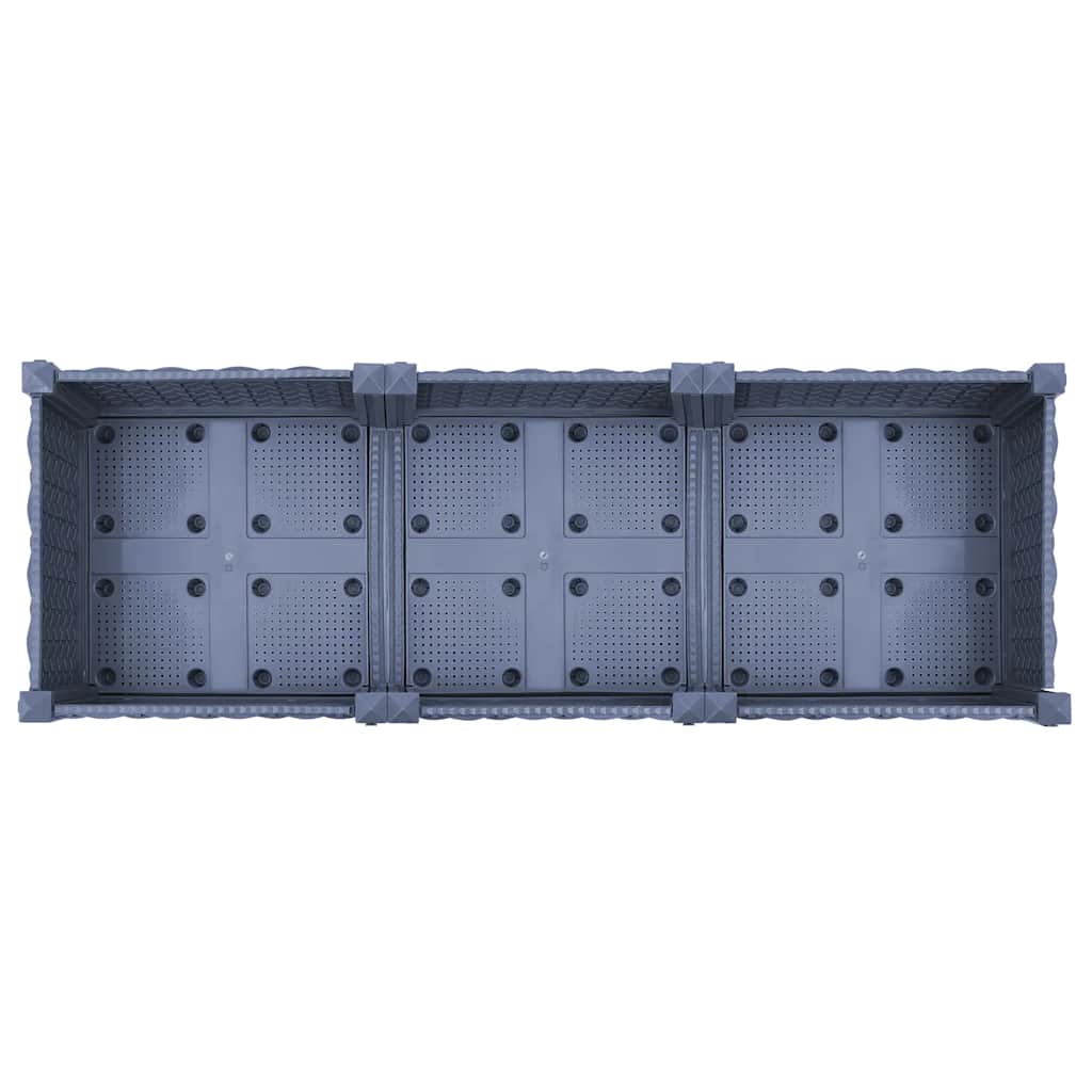 Hochbeet 120x40x23 cm Polypropylen