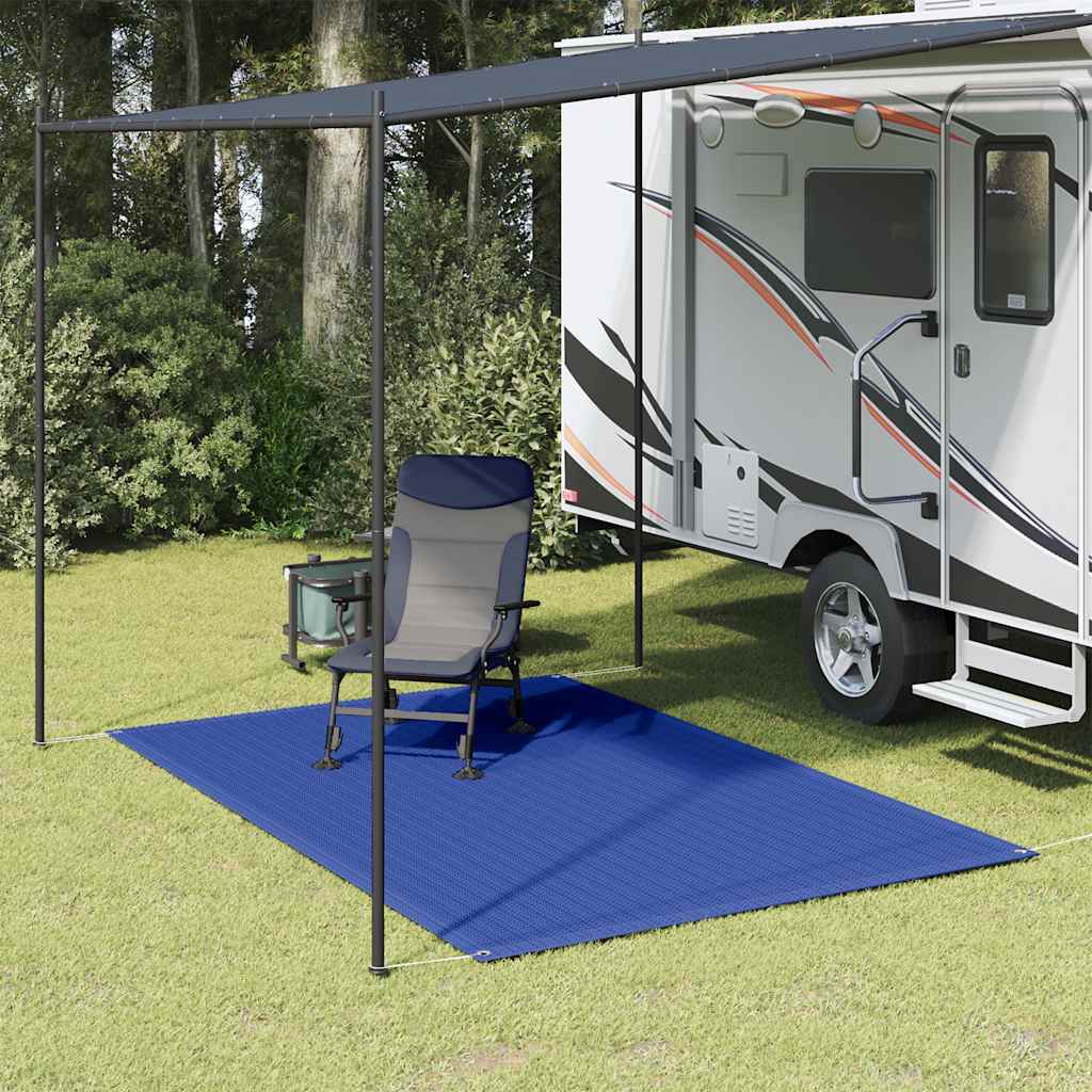 Zeltteppich 250x200 cm Blau HDPE