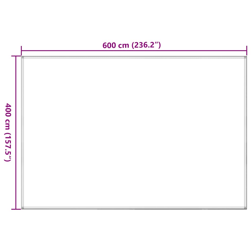 Zeltteppich 400x600 cm Beige
