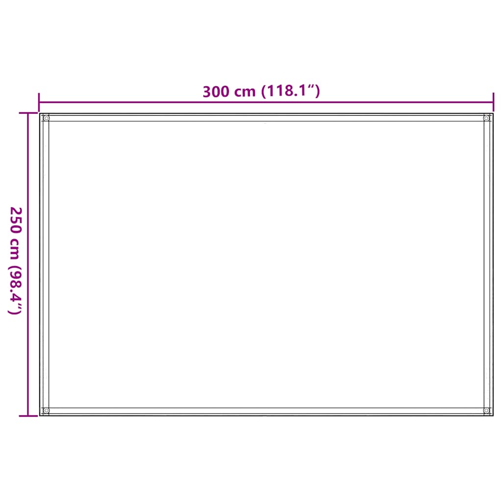 Zeltteppich 250x300 cm Braun