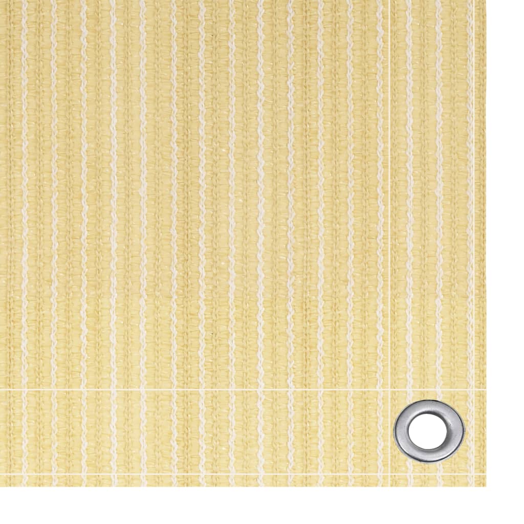 Balkon-Sichtschutz Beige 75x500 cm HDPE