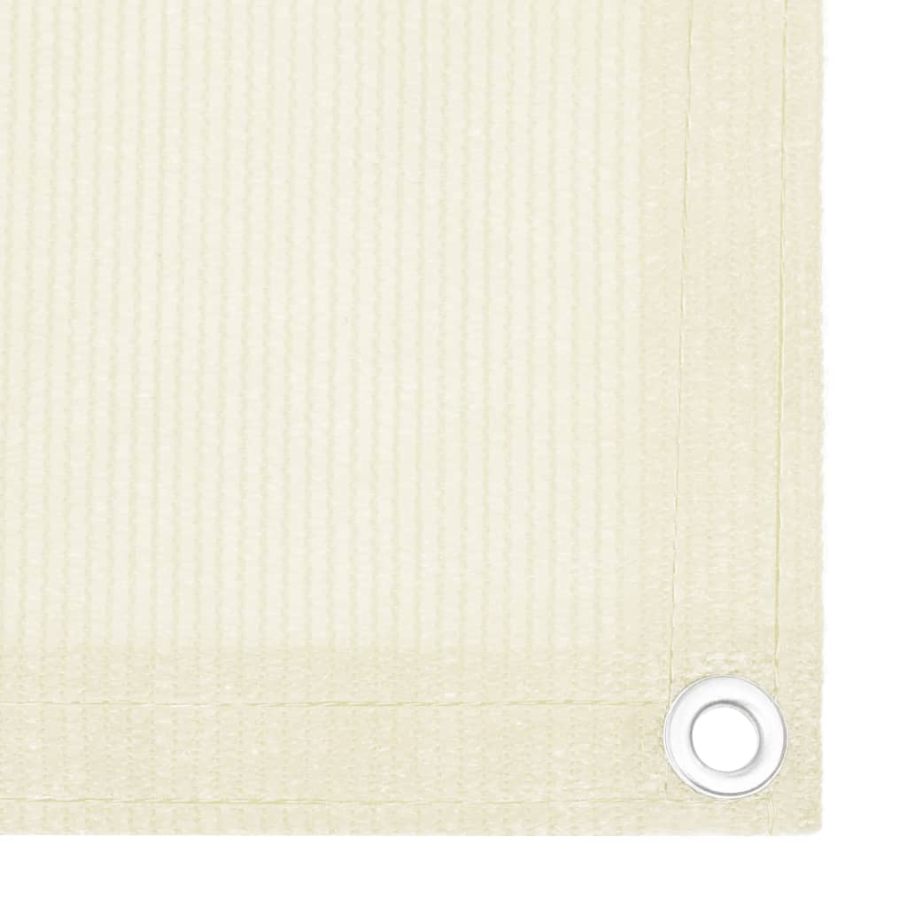 Balkon Sichtschutz Creme 90x400 cm HDPE