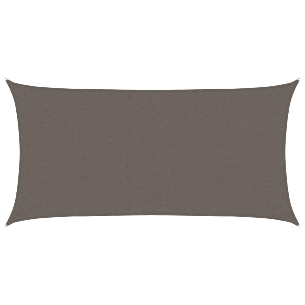 Sonnensegel 160 g/m² Anthrazit 2,5x5 m HDPE