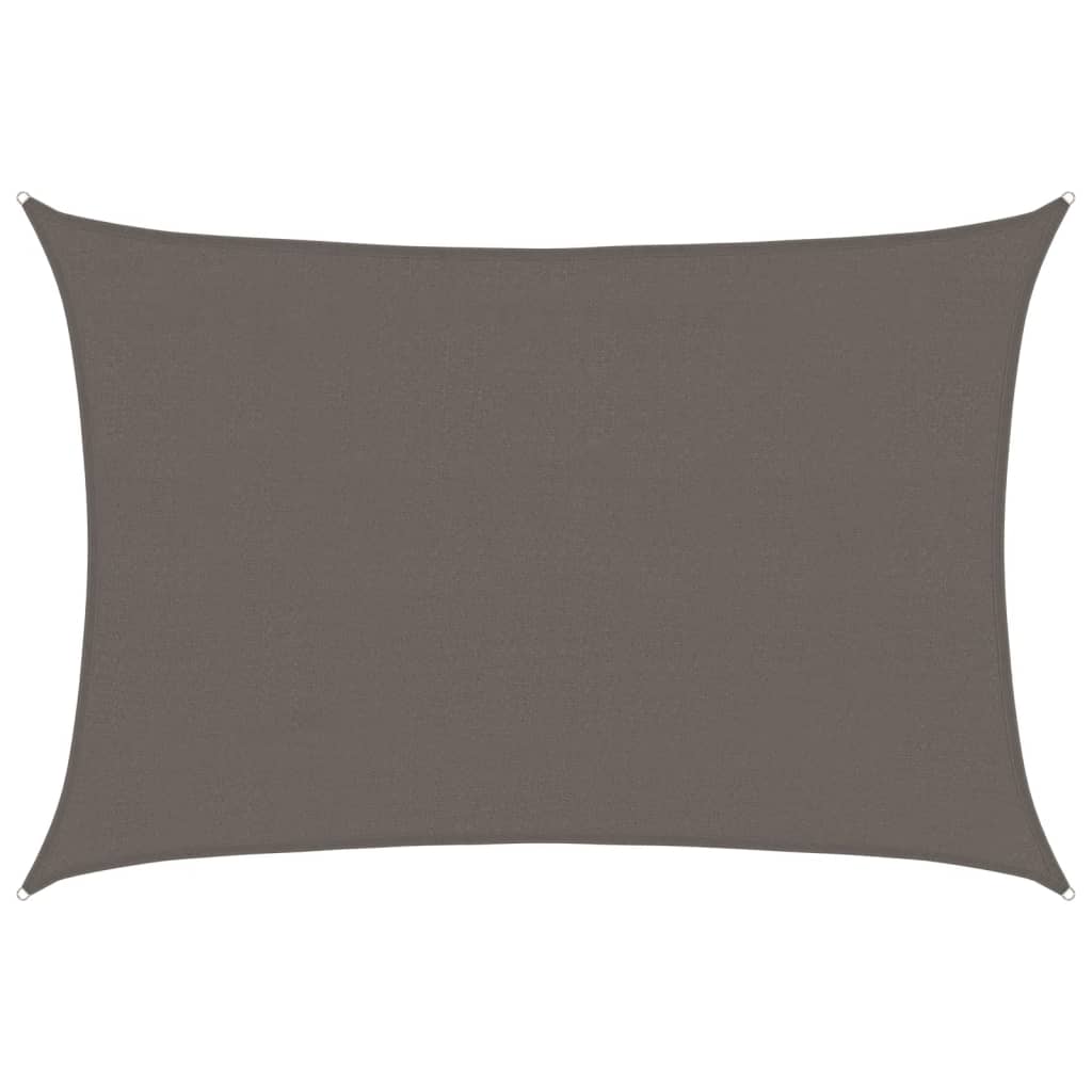 Sonnensegel 160 g/m² Anthrazit 4x5 m HDPE