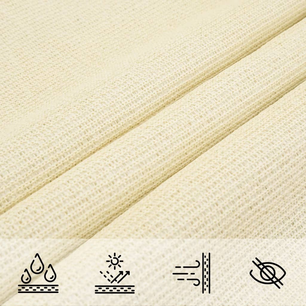 Sonnensegel 160 g/m² Creme 4,5x4,5 m HDPE