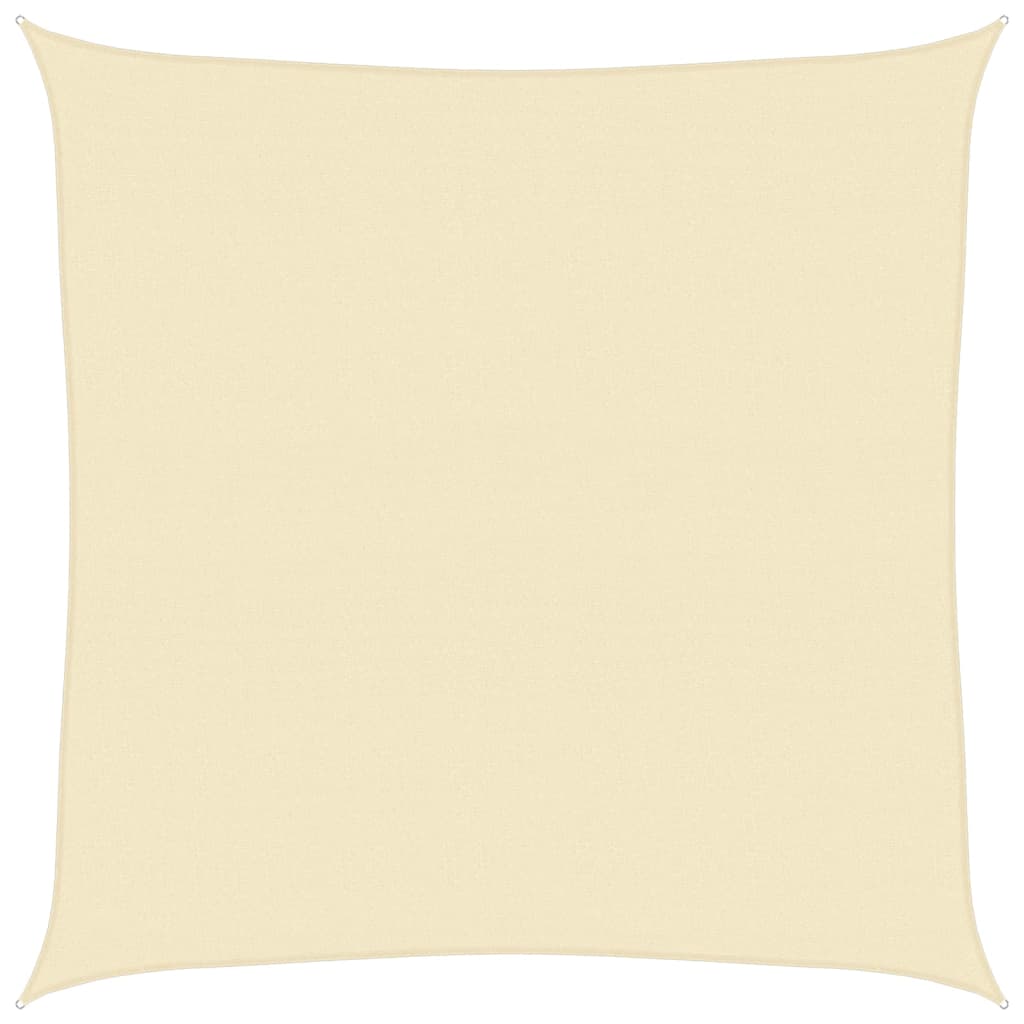 Sonnensegel 160 g/m² Creme 5x5 m HDPE