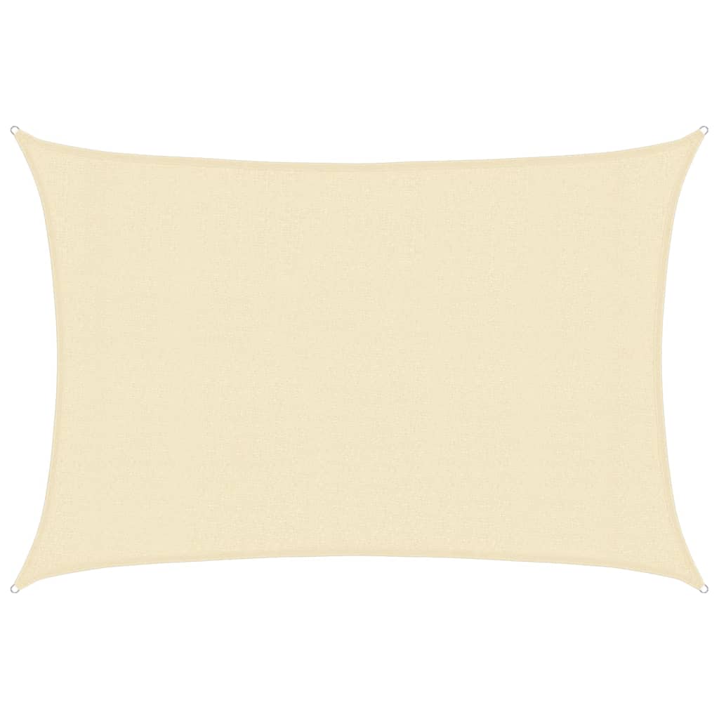 Sonnensegel 160 g/m² Creme 3x4,5 m HDPE